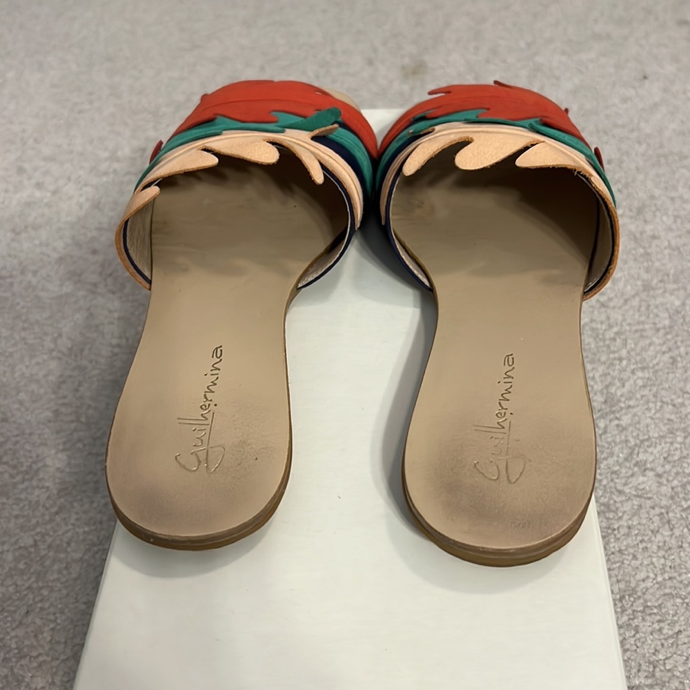 Flat Multi Color Suede Upper Slides - image 4